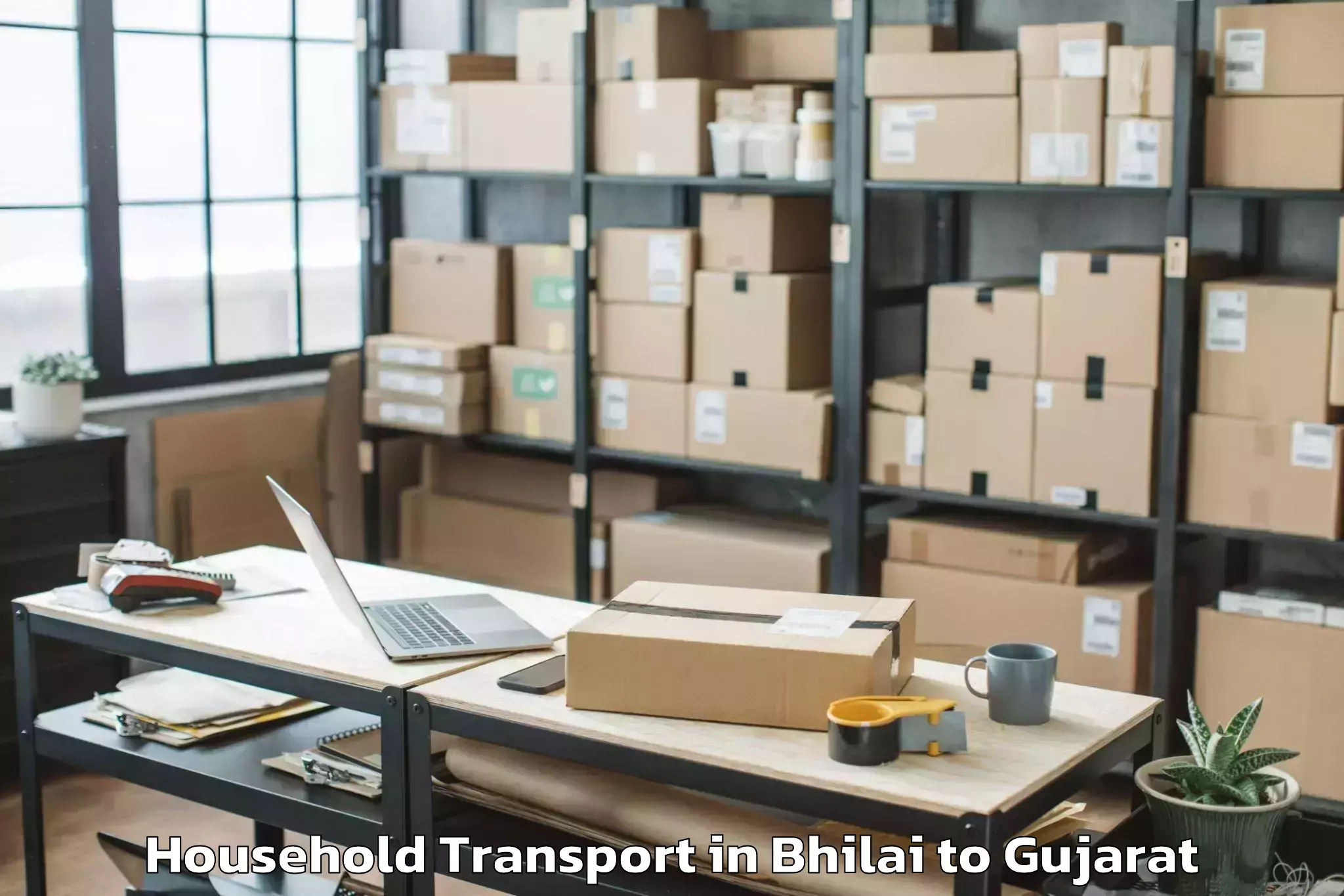 Affordable Bhilai to Vatadara Household Transport